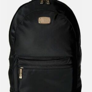 Michael Kors Black Backpack with Gold Accents
